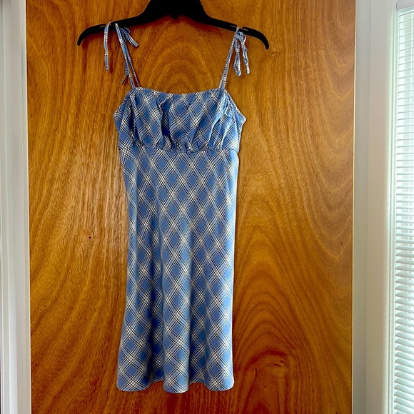 Hollister XS sundress in Carolina blue/white plaid. Like new! - Picture 1 of 5